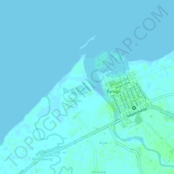 Fishpond-Barangay Samtarin topographic map, elevation, terrain
