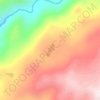 Lake Moran topographic map, elevation, terrain