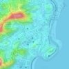 Praça São Salvador topographic map, elevation, terrain