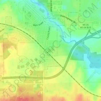 Larry Forrest Park topographic map, elevation, terrain