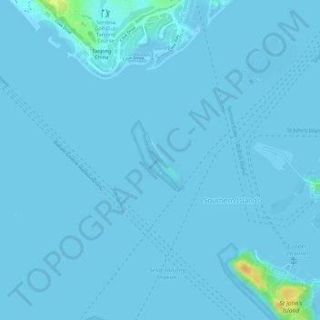 Pulau Tekukor topographic map, elevation, terrain