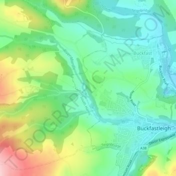 Hillah Wood topographic map, elevation, terrain