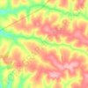 Ribeirão Panga topographic map, elevation, terrain