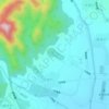 定陵 topographic map, elevation, terrain