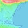 Swanage Beach topographic map, elevation, terrain