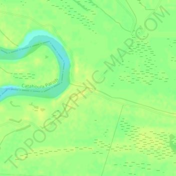 Lac Long topographic map, elevation, terrain