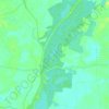 Kinta River topographic map, elevation, terrain