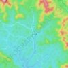 昆仑镇 topographic map, relief, elevation