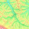 Dingxi topographic map, elevation, relief