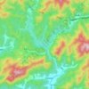 Furong topographic map, elevation, relief