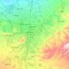 Urumtschi topographic map, relief, elevation