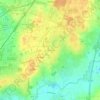 Le Patis Cholet topographic map, relief, elevation