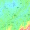 Guiyang topographic map, relief map, elevations map