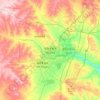 Ordos topographic map, elevation, relief