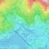光板田村 Kwong Pan Tin Village topographic map, relief, elevation