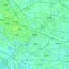 东丽区 topographic map, relief, elevation