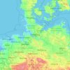 Hamburg topographic map, elevation, relief