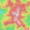 Mount Huangshan topographic map, elevation, relief