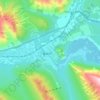 Banff topographic map, relief map, elevations map