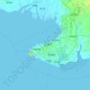 Beihai topographic map, relief map, elevations map