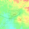 Hanna topographic map, relief map, elevations map
