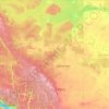 Alberta topographic map, relief map, elevations map