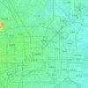 Chaoyang District topographic map, relief map, elevations map