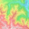 Castillon-de-Larboust topographic map, relief, elevation