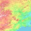 Murcia topographic map, relief map, elevations map