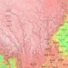 Jalong topographic map, relief, elevation