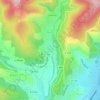 Aulas topographic map, relief, elevation