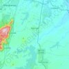 Itaitinga topographic map, relief, elevation