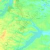 Pacajus topographic map, relief, elevation