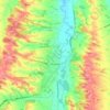 Mirande topographic map, relief, elevation