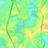 Messejana topographic map, relief, elevation