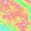 Eastern Highlands topographic map, elevation, relief