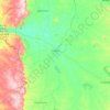 Crateús topographic map, relief, elevation