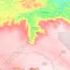 Santana do Cariri topographic map, relief, elevation