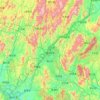 Guilin topographic map, relief map, elevations map