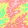 Campos Sales topographic map, relief, elevation