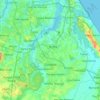Eusébio topographic map, relief, elevation