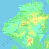Mosqueiro topographic map, relief map, elevations map