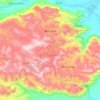 Meruoca topographic map, relief, elevation