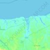 Camocim topographic map, relief, elevation