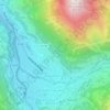 Esquièze-Sère topographic map, relief, elevation
