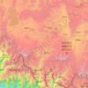 Nyalam County topographic map, elevation, relief