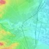 Rivesaltes topographic map, relief, elevation