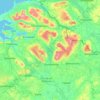 County Leitrim topographic map, relief map, elevations map