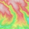 Caudebronde topographic map, relief, elevation