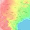 Texas topographic map, elevation, relief